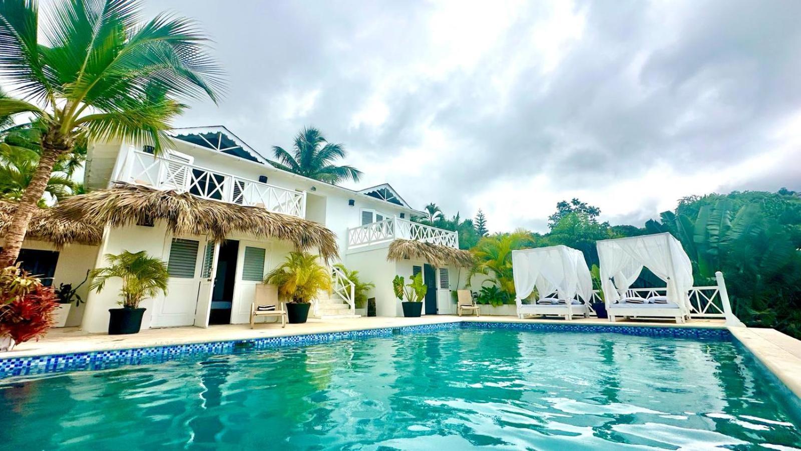 Villa Blanca Chambre D'Hotes Vue Sur Mer Las Terrenas Bagian luar foto
